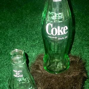 Vintage COCA-COLA glass bottles